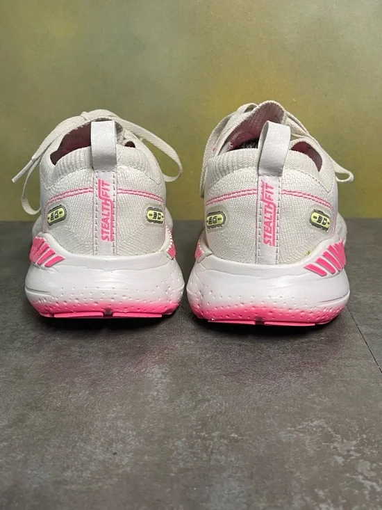 Brooks Glycerin StealthFit GTS 20 Women's Running Shoes Grey/Yellow/Pink Size 7B - Picture 6 of 15